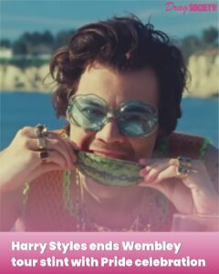 Harry Styles ends Wembley tour stint with Pride celebration